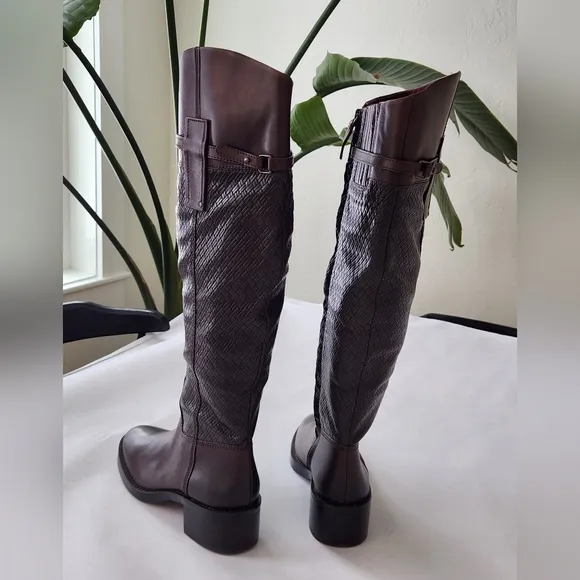 New! || FRANCO SARTO || Colt, knee high, riding boot, brown, leather, sz 9.5