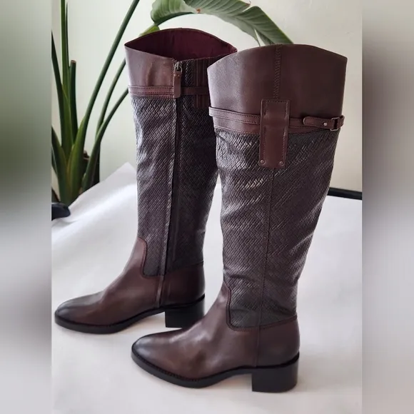 New! || FRANCO SARTO || Colt, knee high, riding boot, brown, leather, sz 9.5