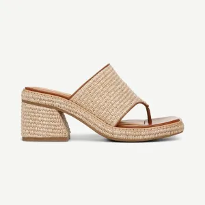 NEW FRANCO SARTO Ferrara Heeled Sandals :natural for women 253