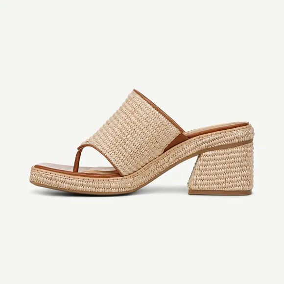 NEW FRANCO SARTO Ferrara Heeled Sandals :natural for women 253