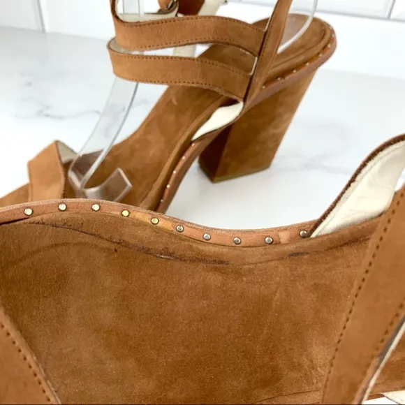 NEW! Freda Salvador Suede Gladiator Heel Sandals