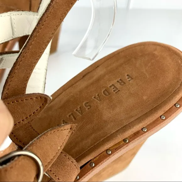 NEW! Freda Salvador Suede Gladiator Heel Sandals