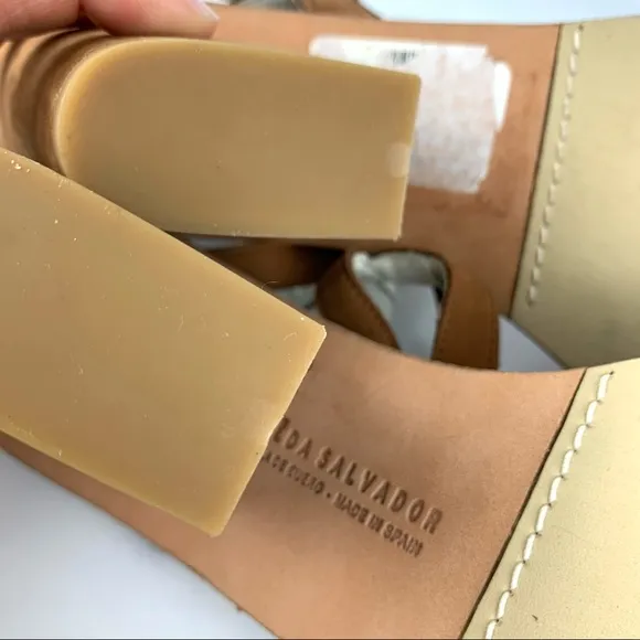 NEW! Freda Salvador Suede Gladiator Heel Sandals