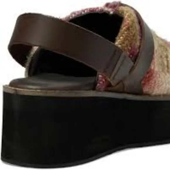 new FREE PEOPLE Astrid Platform Mules / Mulberry Mix 492M0