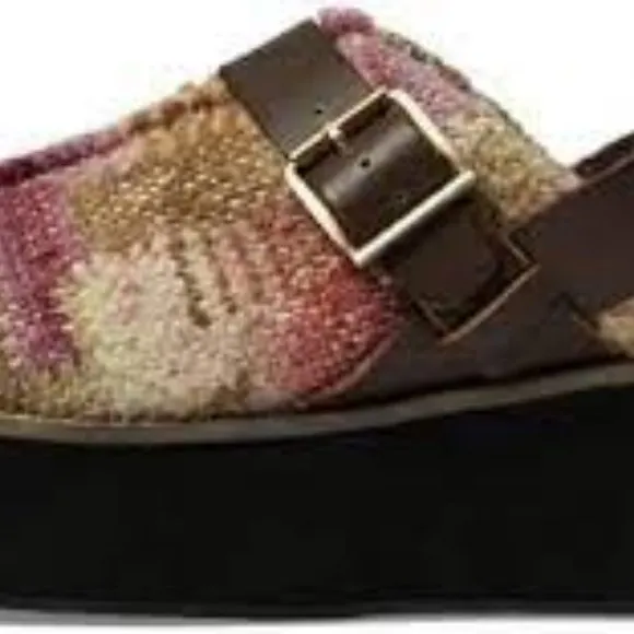 new FREE PEOPLE Astrid Platform Mules / Mulberry Mix 492M0