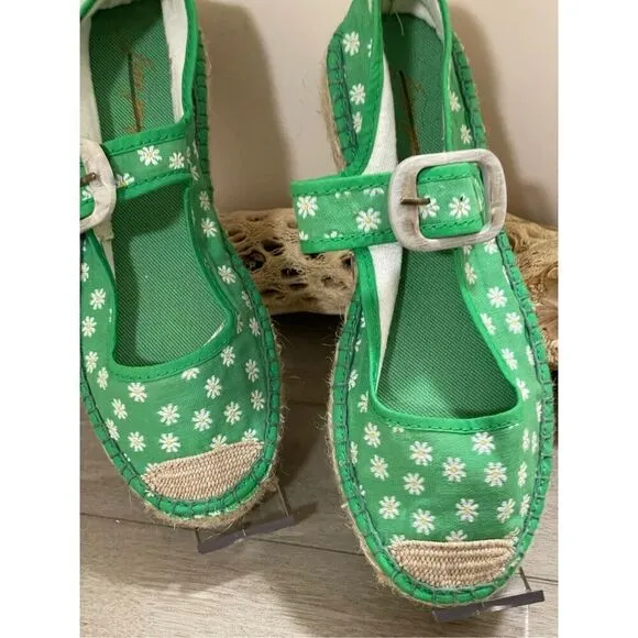 New Free People Surfside Daisy Mary Janes Size 37