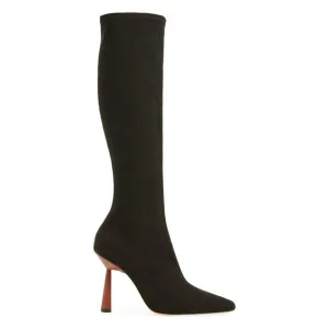 NEW Gia Borghini x RHW Stretch Knee High Boot Black