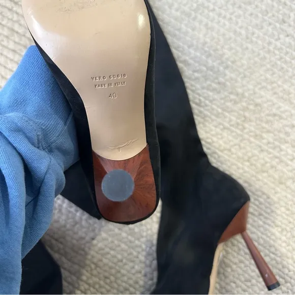 NEW Gia Borghini x RHW Stretch Knee High Boot Black