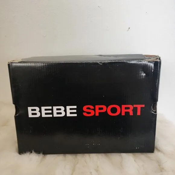 New In Box DEADSTOCK Y2K Bebe Sport Wedge Sandals Size 10