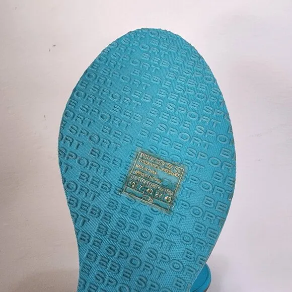 New In Box DEADSTOCK Y2K Bebe Sport Wedge Sandals Size 10