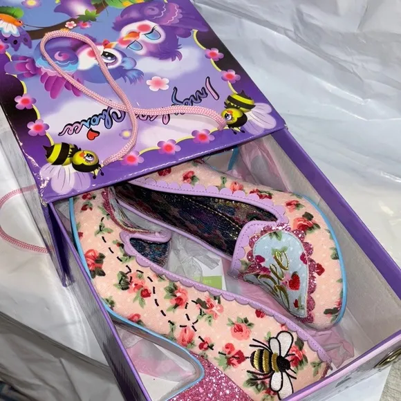 NEW IRREGULAR CHOICE Bee Mine Women's Shoes - Multicolor- Size 10-10.5