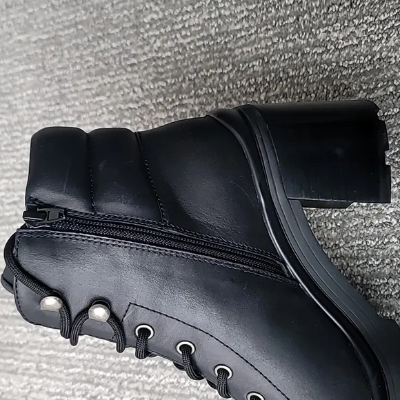 NEW Jeffrey Campbell Hike Ankle Boots, Size 8, Color Black