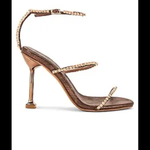 New Jeffrey Campbell Women's Brown and Gold Sandals size 8