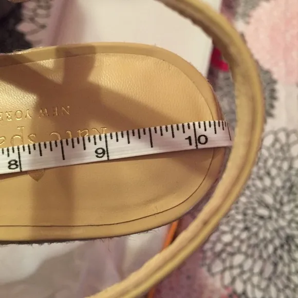 NEW Kate Spade Mennie Wedge Platform Sandals 9.5 tan