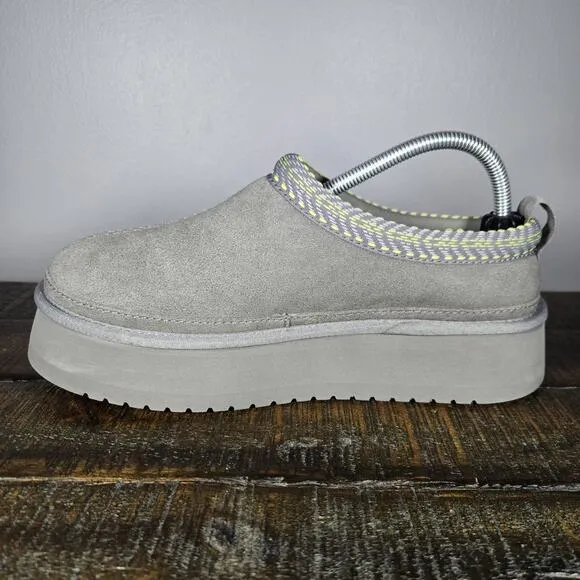 NEW Koolaburra by UGG Burree Platform Womens Size 9 Slipper Shoes Gray Green