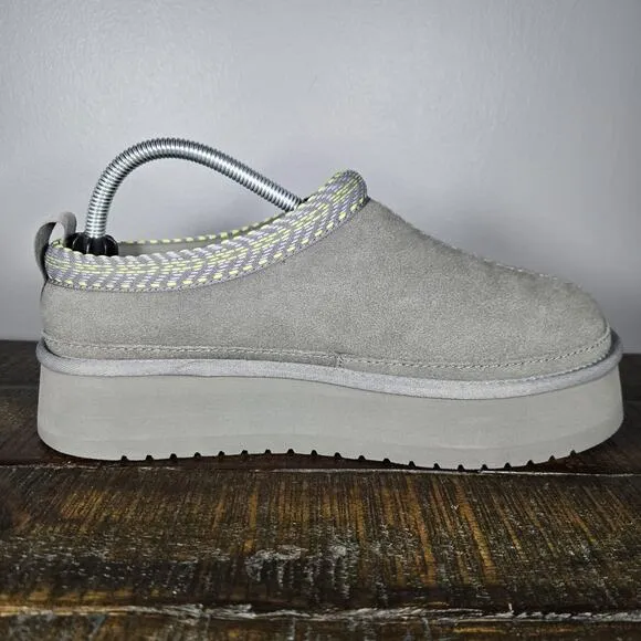 NEW Koolaburra by UGG Burree Platform Womens Size 9 Slipper Shoes Gray Green