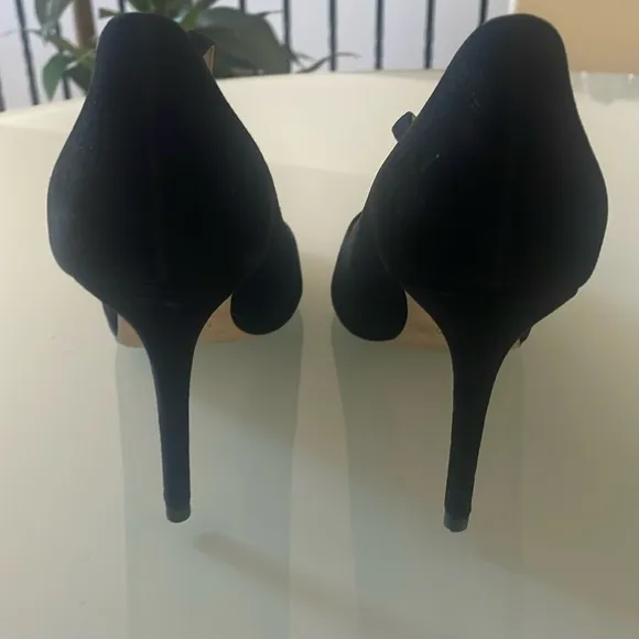 New L’AGENCE Jolie Black Suede Mary Jane Pumps Size 10