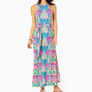 NEW Lilly Pulitzer Monterrey Multi Reflections Maxi Dress - XL