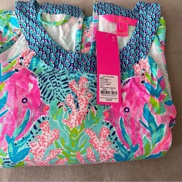 NEW Lilly Pulitzer Monterrey Multi Reflections Maxi Dress - XL