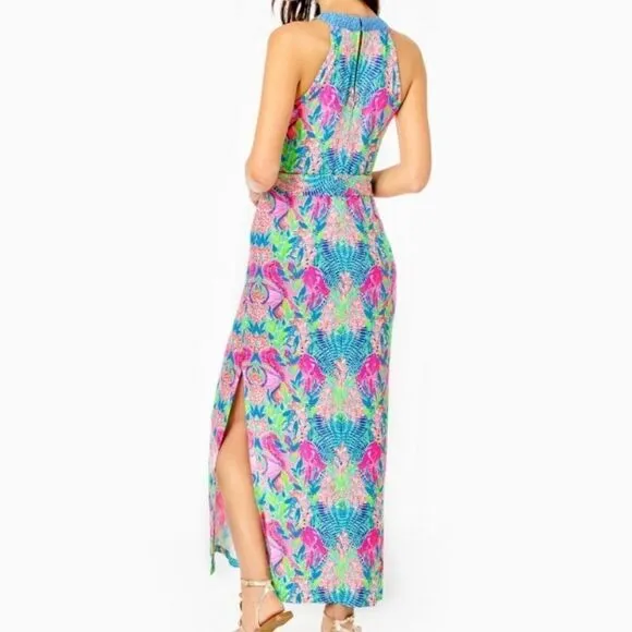 NEW Lilly Pulitzer Monterrey Multi Reflections Maxi Dress - XL