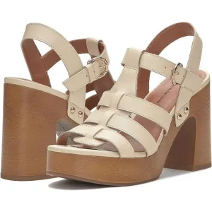 NEW Lucky Brand Imana Platform Sandals Women's Size 8.5 M High Heel Vanilla