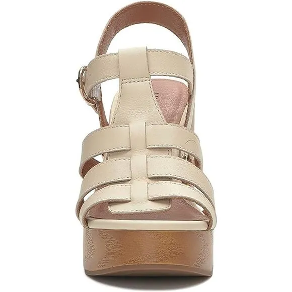 NEW Lucky Brand Imana Platform Sandals Women's Size 8.5 M High Heel Vanilla