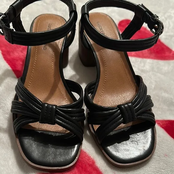 New Lucky BrandWomen's Jolenne Adjustable Strap Block-Heel Sandals