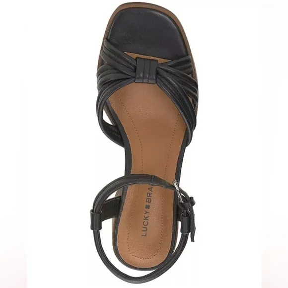 New Lucky BrandWomen's Jolenne Adjustable Strap Block-Heel Sandals