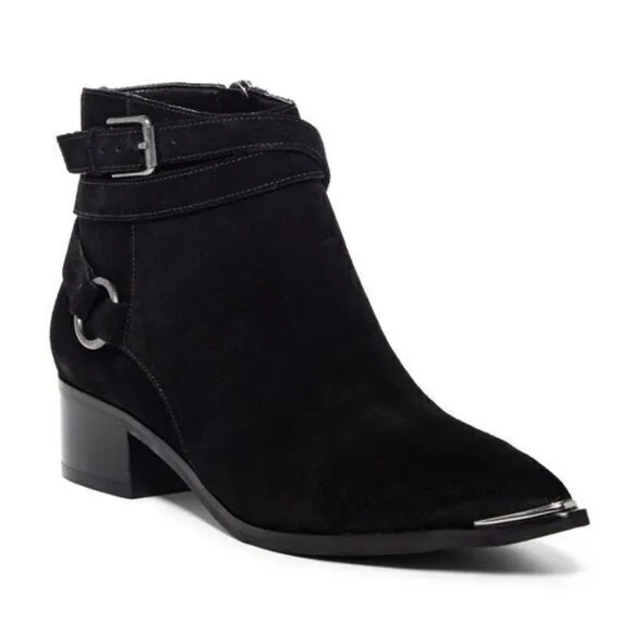 NEW Marc Fisher LTD Yatina‎ Black Suede Ankle Boots