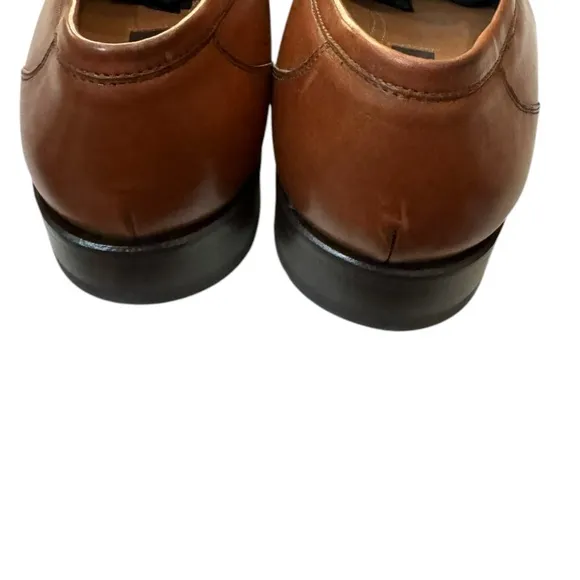 New Mezlan 2135 Cognac Men's Leather Slip-on Loafers Dress Shoes 9  9M