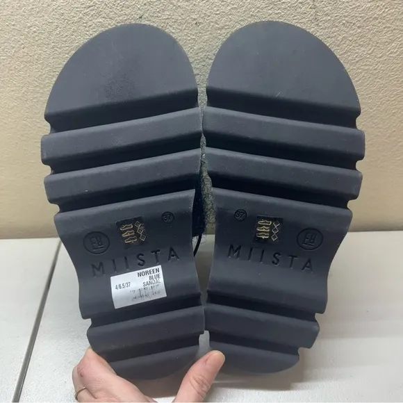 New Miista E8 Noreen Blue Sandals Platform Shoes