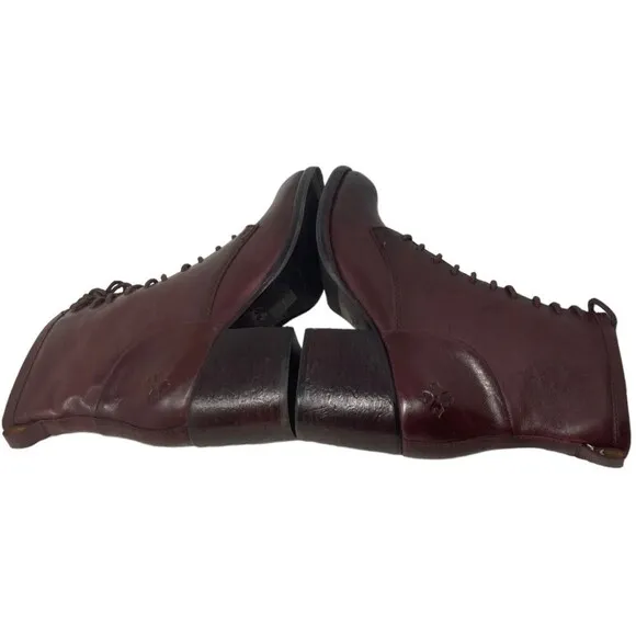 NEW Patricia Nash Sicily Merlot Women's Size 8.5 Boots Block Heel Leather