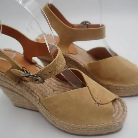 New Rag &amp; Bone Santiago Suede Wedge Sandals. Crafted of Suede/calfskin Sz. 37.5