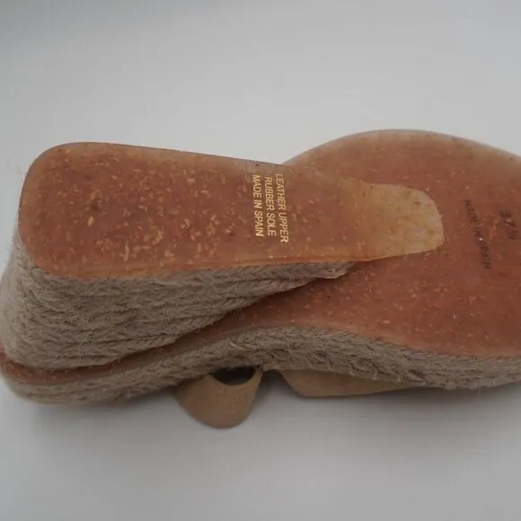 New Rag &amp; Bone Santiago Suede Wedge Sandals. Crafted of Suede/calfskin Sz. 37.5