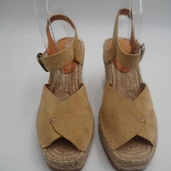 New Rag &amp; Bone Santiago Suede Wedge Sandals. Crafted of Suede/calfskin Sz. 37.5