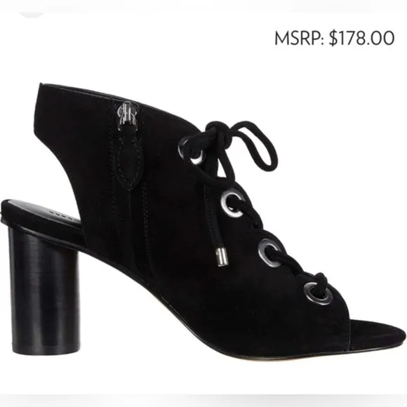New Rebecca Minkoff Adelia Block Heels Booties, Sandals sz 8
