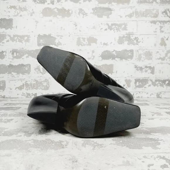 NEW Sam Edelman Women's Suzette 2 Black Square Toe High Heel Chelsea Boots B432