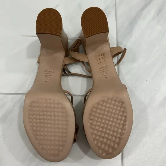 NEW! SCHUTZ True Beige Kelsie Platform Sandal - Size 10.5