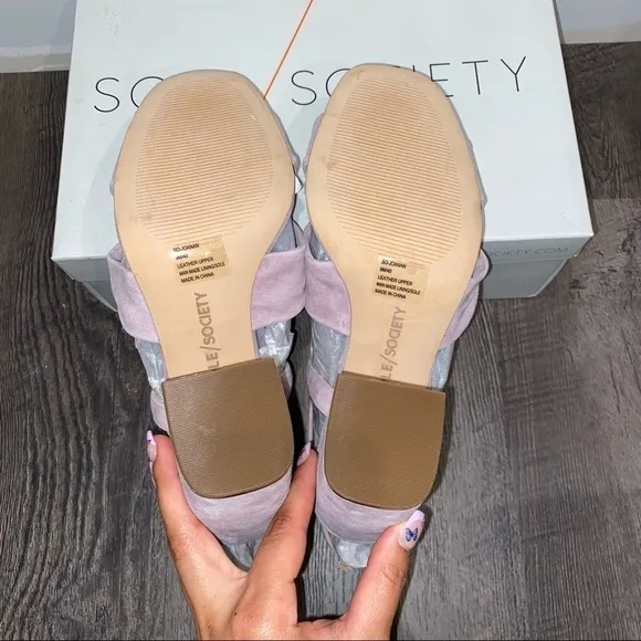 𝅺New Sole Society Joanan Sandals Pastel Lavender