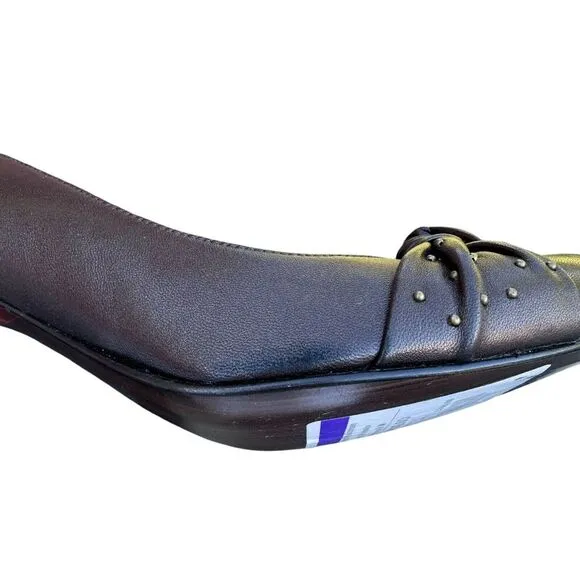 New Stuart Weitzman‎ Dotty Fumato Brown Bronze Pumps Heels Shoes 9 W Wide