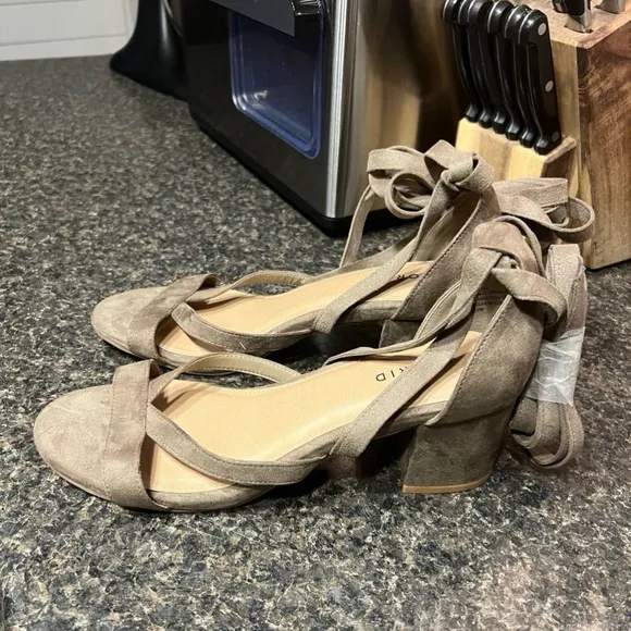 New Torrid Suede Wrap Sandals Wide Width