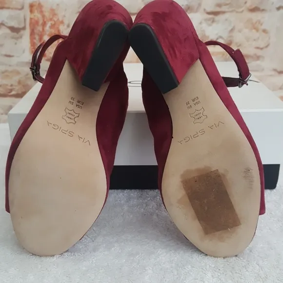 New Via Spiga Prim Leather Sandals