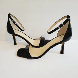 New Vince Camuto Enella Nude patent Open Toe Stiletto Heel Sandals, Size 9,5