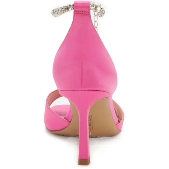 NEW Vince Camuto Sizes 8, 8.5, 9.5 Women's Evensa Chain Strap Sandal - Fuchsia