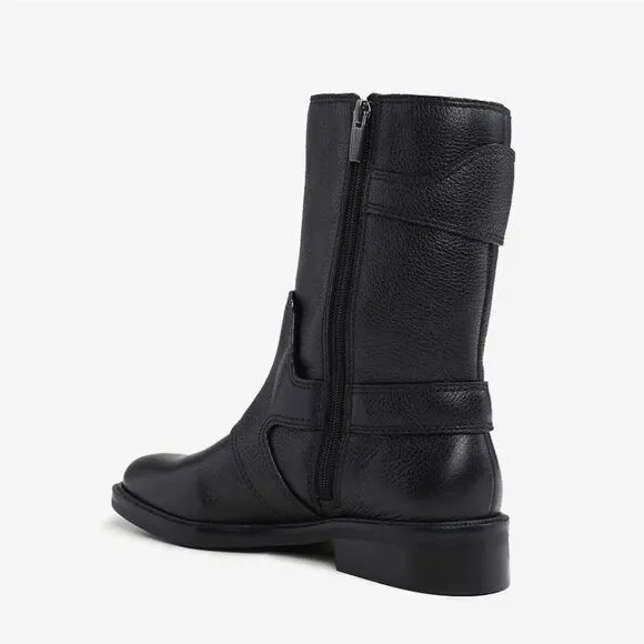 New VINCE CAMUTO Women's Alicenta Buckled Moto Booties black boots size 5