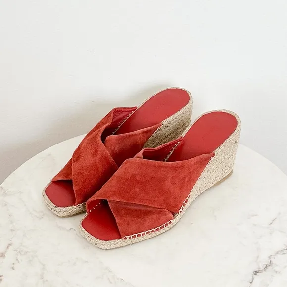 NEW Vince Gaelan Wedge Espadrille Sandals Size 10