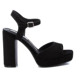 NEW XTI women's heel suede sandals in black