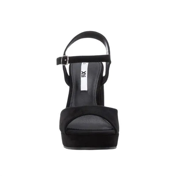 NEW XTI women's heel suede sandals in black