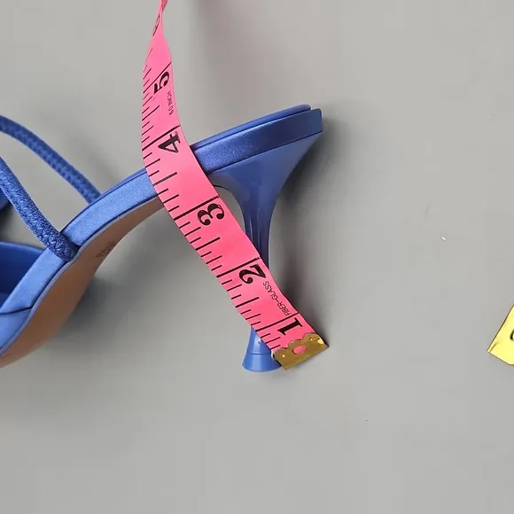 New Zara SATIN EFFECT HIGH HEEL SHOES NWT