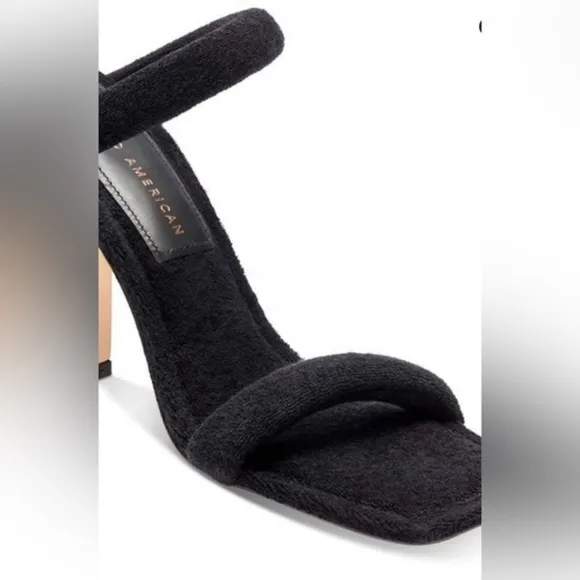 NIB GOOD AMERICAN TERRY SLIP ON SANDALS